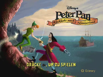 Disney Aventuras de Peter Pan en el Pais de Nunca Jamas (ES) screen shot title